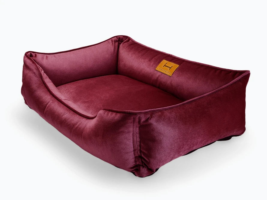Dog Bed Dreamer Velour Wine