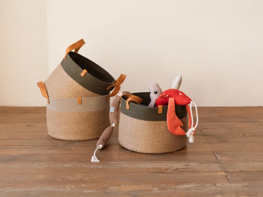 BASKET for toys Olive