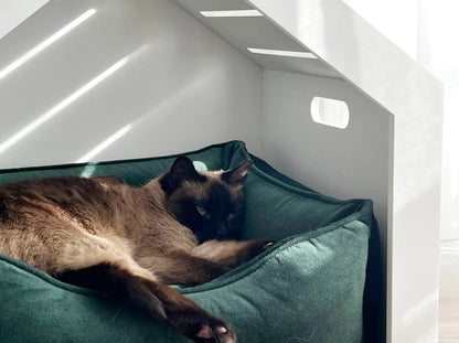 Shelter Weiß Velours#Grün 