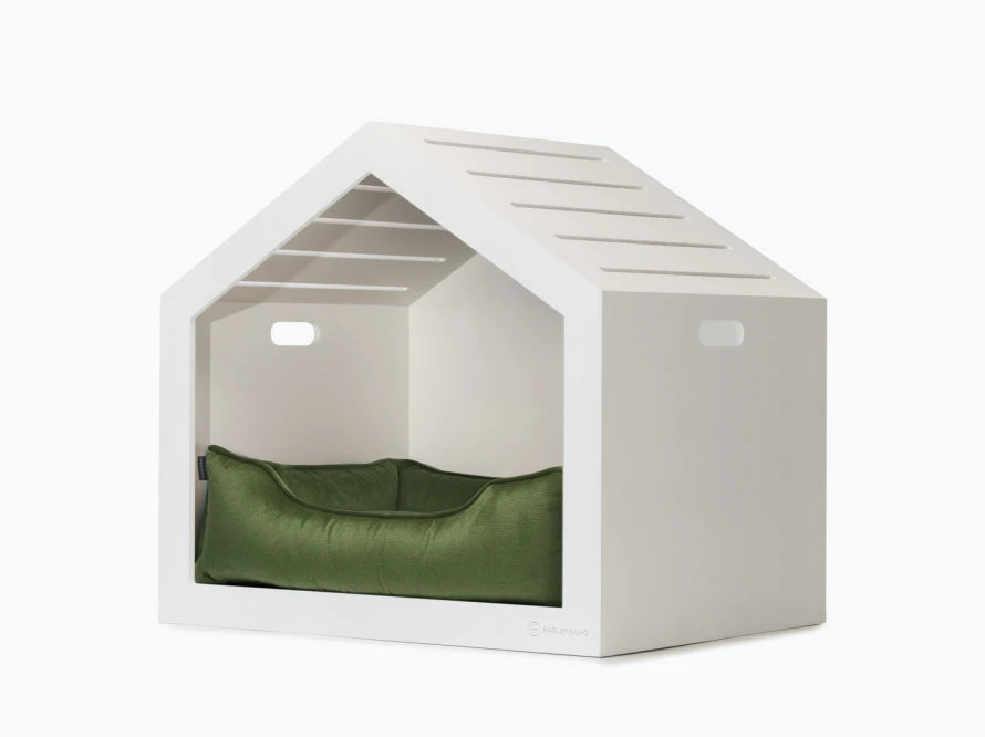 Shelter Weiß Velour#Grün