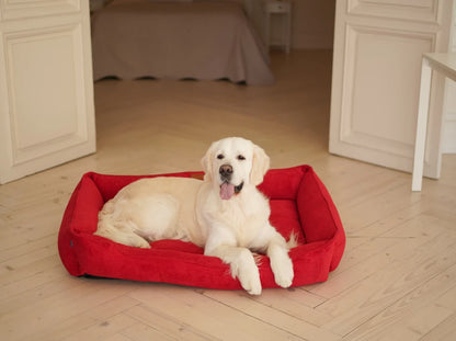 DOG BED DREAMER VELVET Yellow