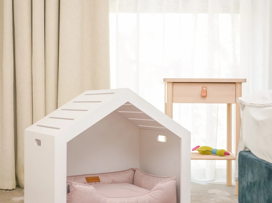 Shelter Weiß Velour#Pudra