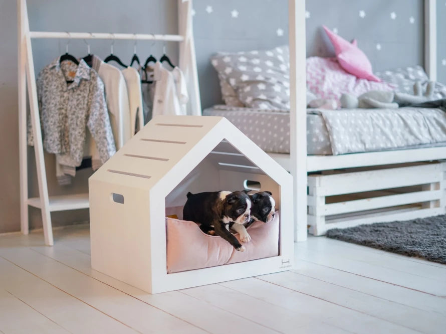 Shelter Weiß Velour#Pudra