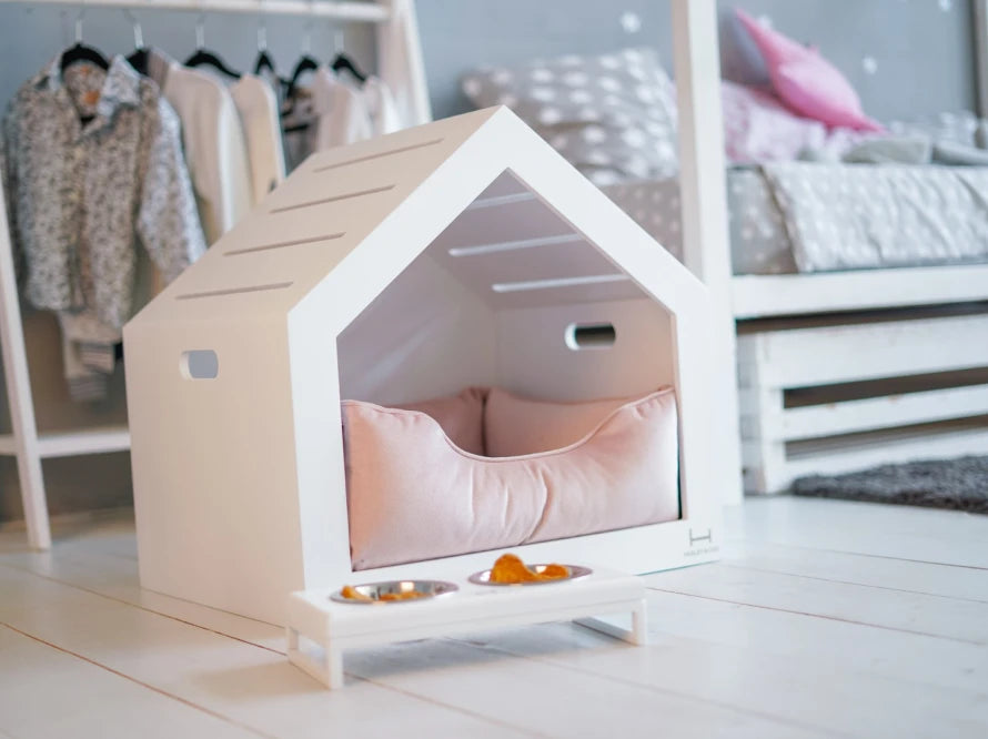 Shelter Weiß Velour#Pudra