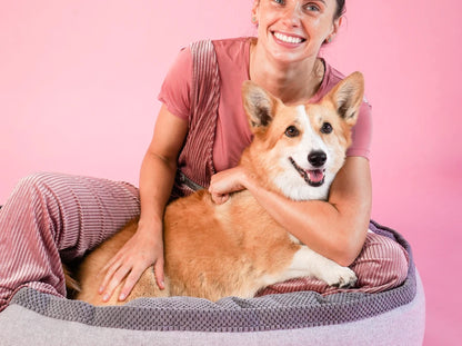 Oval Dog Bed Donut Ocean