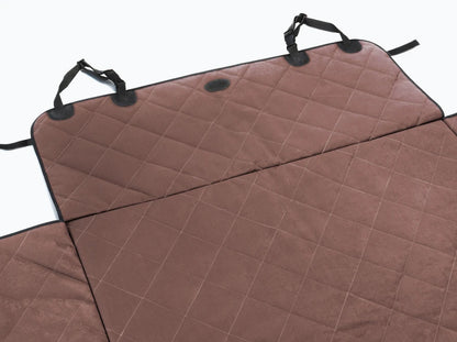 Car Dog Hammock Saver Brown in the Trunk