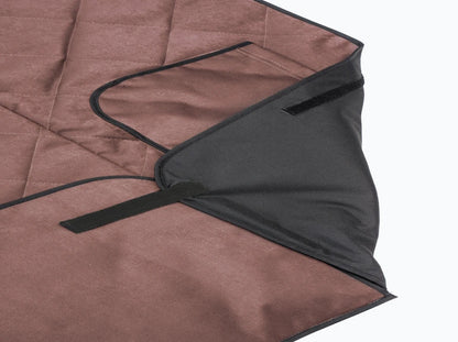 Car Dog Hammock Saver Brown in the Trunk