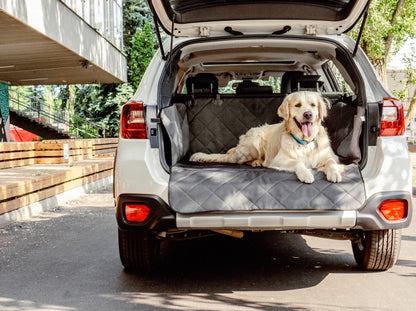 Auto-Hundehängematte Saver Grau im Kofferraum