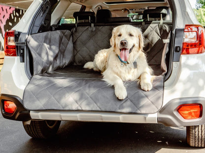 Auto-Hundehängematte Saver Grau im Kofferraum