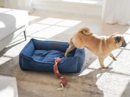 DOG BED DREAMER VELVET Yellow