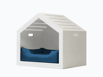 Shelter Weiß Strukturgewebe#Blau