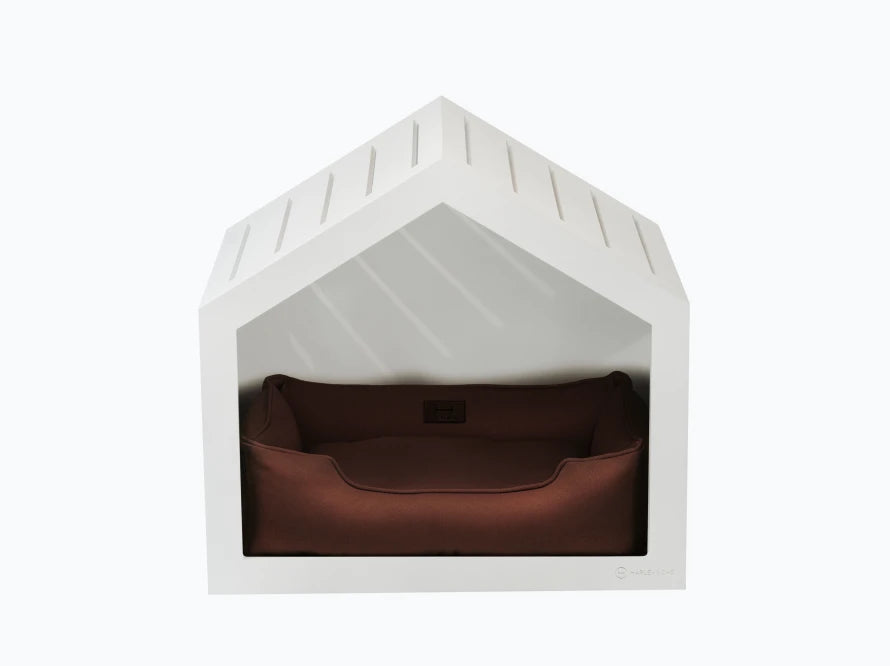 Shelter Weiß Strukturgewebe#Braun