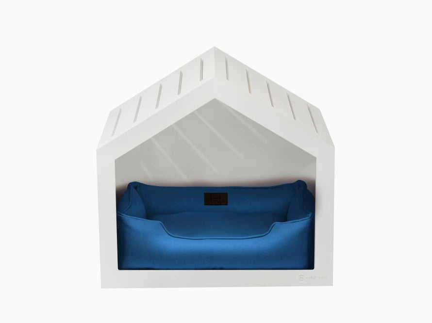 Shelter Weiß Strukturgewebe#Blau