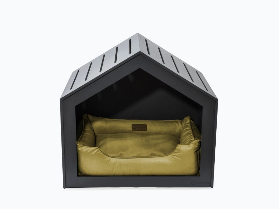 Shelter Grau Velour#Olive