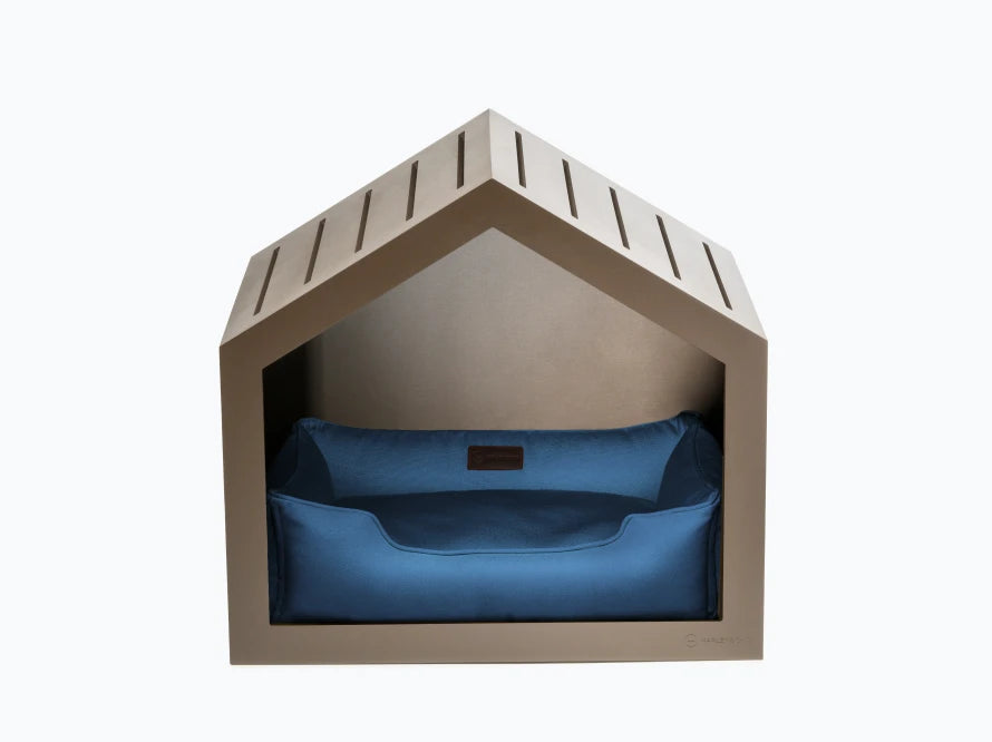 Shelter Braun Strukturgewebe#Blau