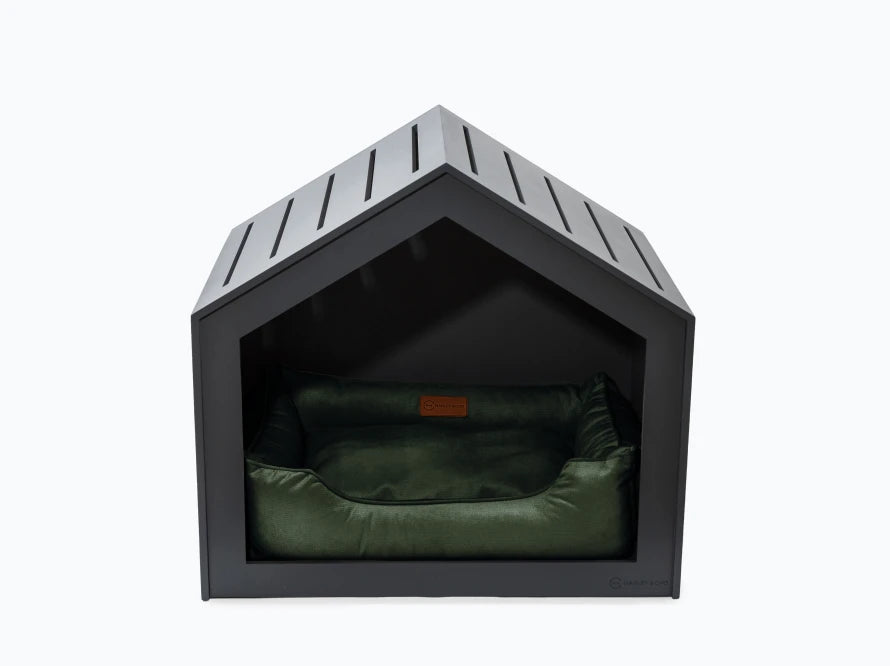 Shelter Grau Velour#Grün