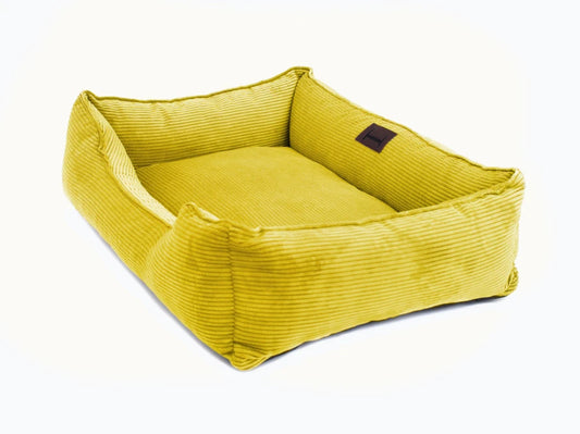 Dog Bed Dreamer Velvet Yellow
