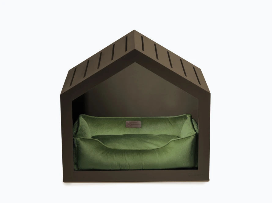 Shelter Braun Velour#Grün