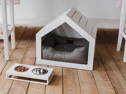 Shelter Weiß Strukturgewebe#Grau