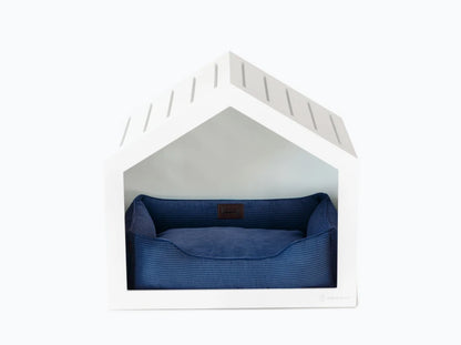 Shelter Weiß Velvet#Blau