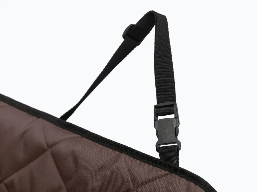 BUGGY MOKKO Car seat for dogs made of faux leather and furniture velour for miniature and small dogs / Dog carrier bag / Waterproof / Premium