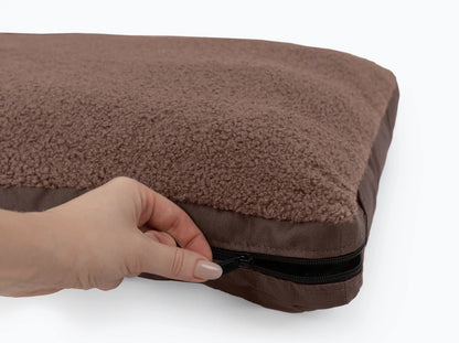 BUGGY MOKKO Car seat for dogs made of faux leather and furniture velour for miniature and small dogs / Dog carrier bag / Waterproof / Premium