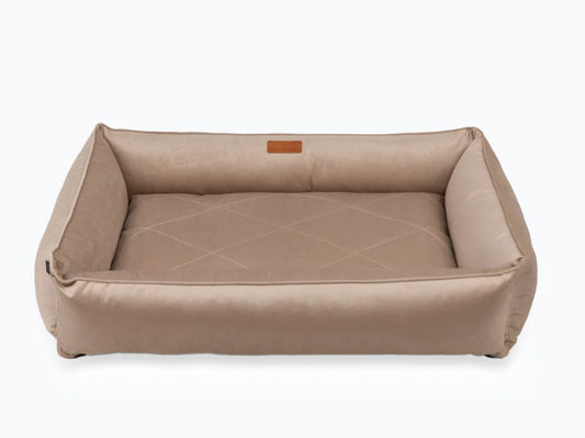 SOFA Velour Hundebett#Beige