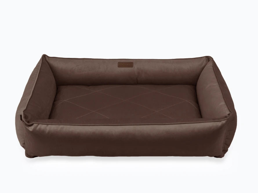 SOFA Velour Hundebett#Braun