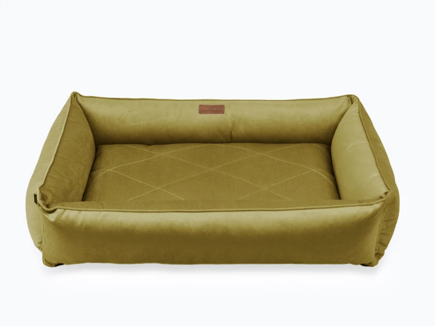 SOFA Velour Hundebett#Olive