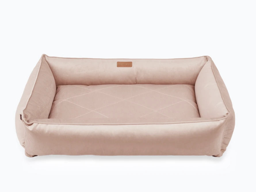 SOFA Velour Hundebett#Pudra