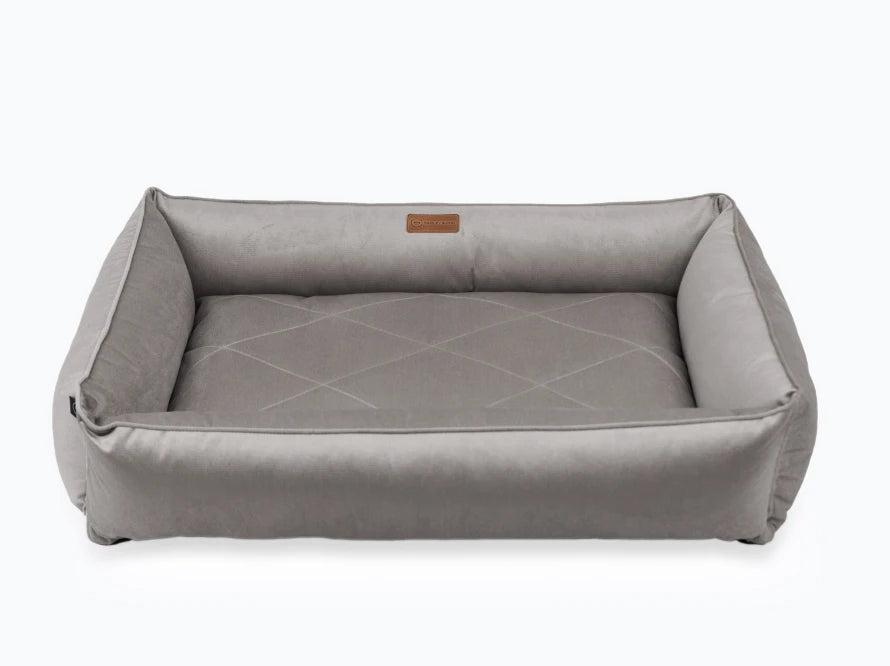 SOFA Velour Hundebett#Grau