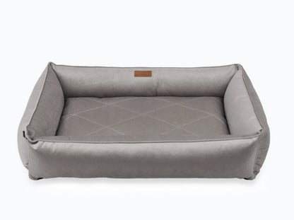 SOFA Velour Hundebett#Grau