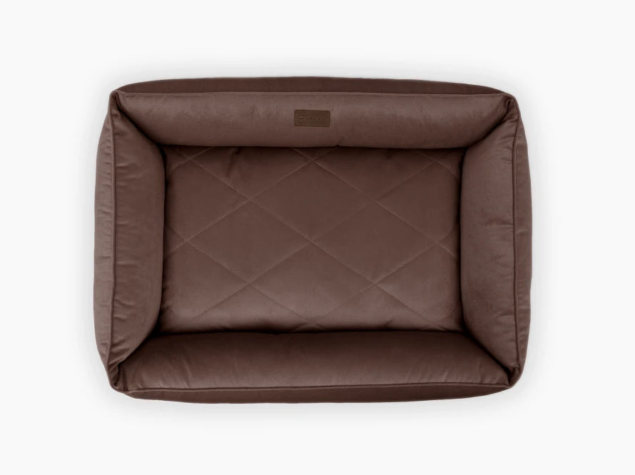 SOFA Velour Hundebett#Braun