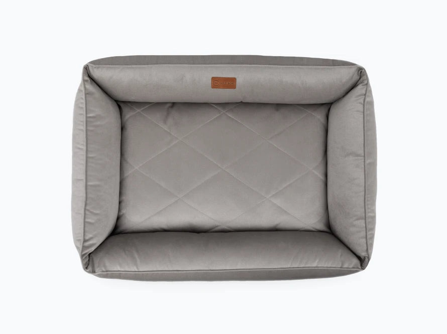 SOFA Velour Hundebett#Grau