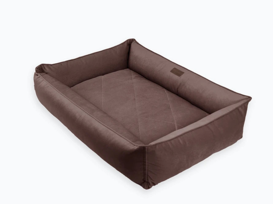 SOFA Velour Hundebett#Braun