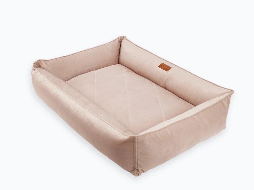 SOFA Velour Hundebett#Pudra