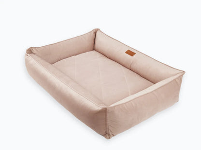SOFA Velour Hundebett#Pudra