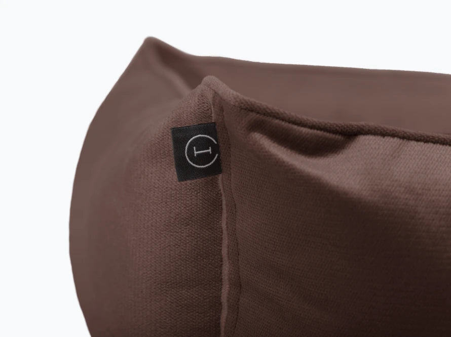 SOFA Velour Hundebett#Braun