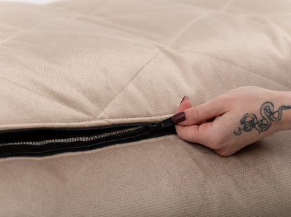 SOFA Velour Hundebett#Beige