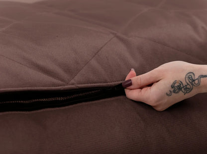 SOFA Velour Hundebett#Braun