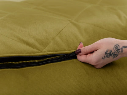 SOFA Velour Hundebett#Olive