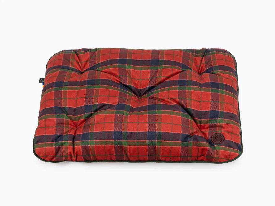 TOMAS Velour Kissen#Rote und schwarze Zelle