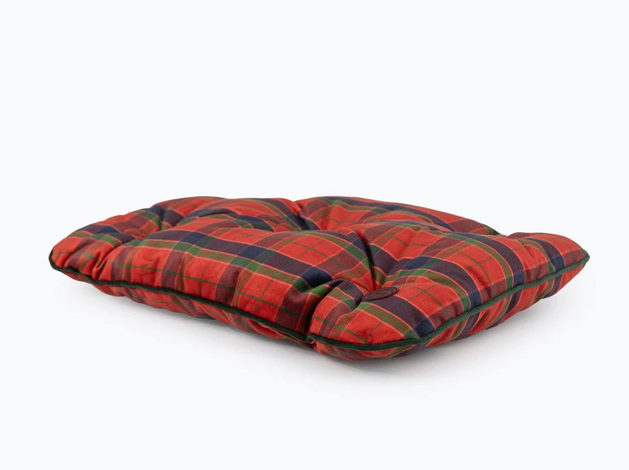 TOMAS Velour Kissen#Rote und schwarze Zelle