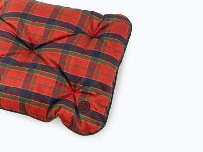 TOMAS Velour Kissen#Rote und schwarze Zelle