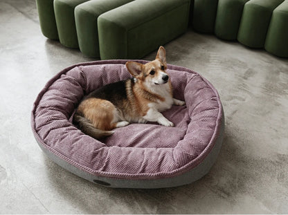Oval Dog Bed Donut Ocean