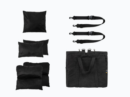 BUGGY MOKKO Car seat for dogs made of faux leather and furniture velour for miniature and small dogs / Dog carrier bag / Waterproof / Premium