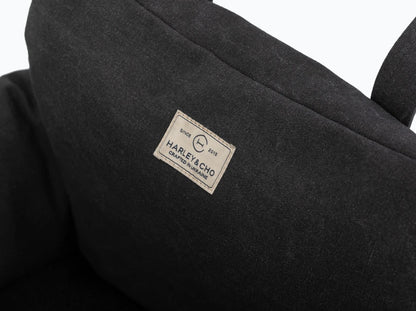 BUGGY MOKKO Car seat for dogs made of faux leather and furniture velour for miniature and small dogs / Dog carrier bag / Waterproof / Premium